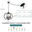 Luminaire suspendu de style lanterne géométrique moderne à 6 lumières de 19,68 po à intensité variable de style bougie pour îlot de cuisine
