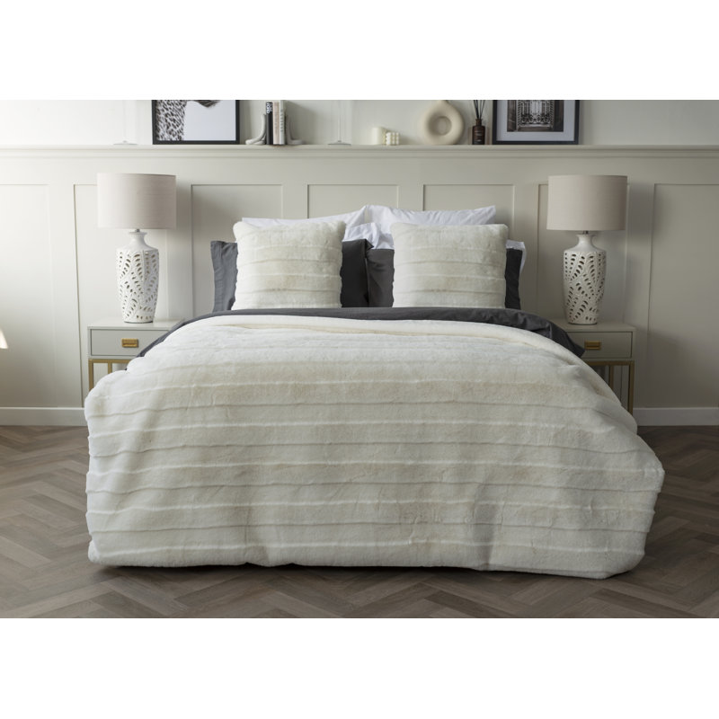 Alaska Square Euro Cushion, White