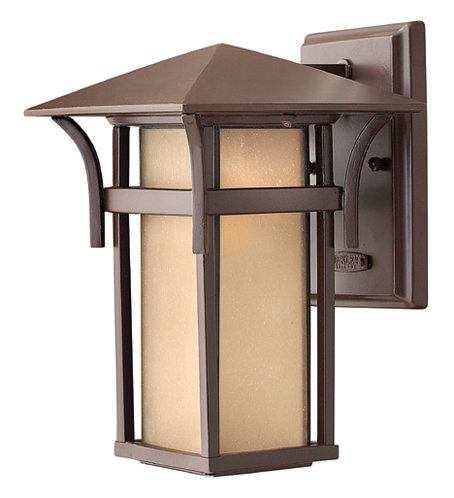 Harbor Outdoor Wall Lantern, Anchor Bronze, 10.5" H x 7" W, Non-Energy Saving/Non-Dark Sky