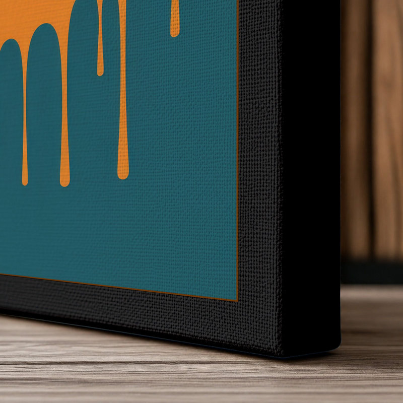 Melting Eye in Motion Modern - Wrapped Canvas, 36x24 - 91.4 x 61.0 cm, Black Border