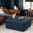 Jaxx Fairlie Couch Ottoman - Oversized Square Foam Coffee Table Ottoman, 36", Premium Faux Leather-857155268