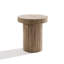 Table d'appoint ronde en bois manufacturé Ermilo