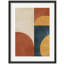 Reproduction d'art encadrée abstraite pour décoration intérieure moderne - 11 po x 14 po-116561367-116561363