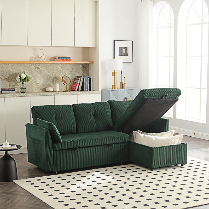Modular L-Shaped Sofa, Modular Long Sofa With Reversible Chaise Lounge, Sofa Bed, Sleeper Sofa, Living Room Couch