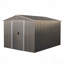 Remise de rangement extérieure en métal 8 pi x 10 pi avec base en métal-124152501