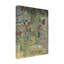 Art sur toile, maison bleue riche-104118757
