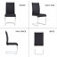 Ensemble de salle à manger 3 pièces avec chaises en porte-à-faux en similicuir-130462801-130462804-130462808
