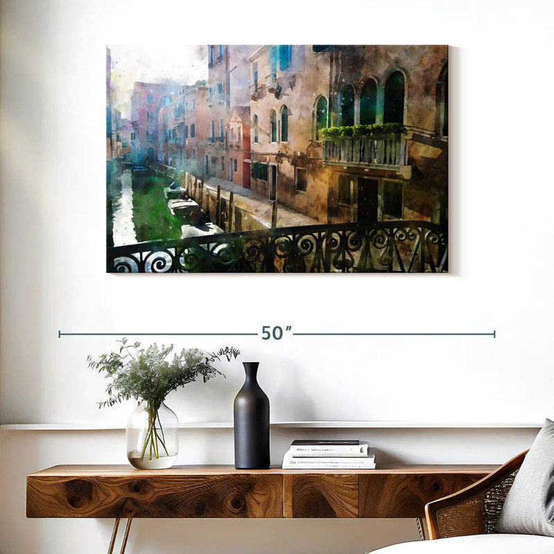Canal de Venise, H 26 po x l 39 po