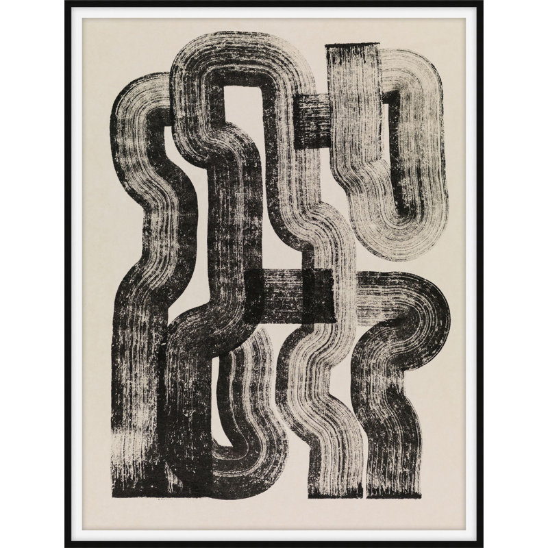 Abstract Print by Trey Hurst, 13.75" H x 11.75" W