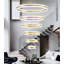 Lustre moderne à 6 lumières DEL à intensité variable-221858414-221858409