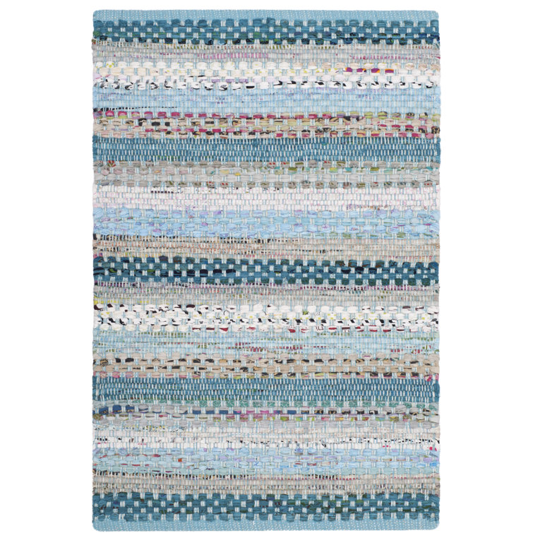 Vesey Hand Woven Cotton Striped Rug