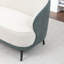 Causeuse en velours avec pieds noirs Stith-1879777122