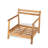 Patio Acacia Wood Club Chair With Water-Resistant Cushion(1 PC )