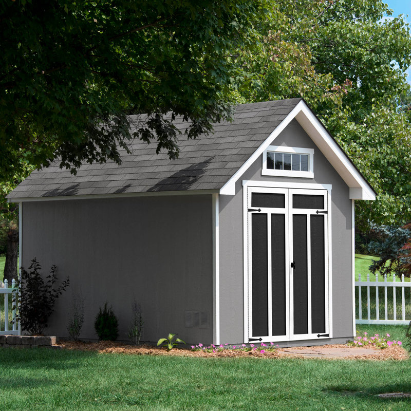 Tribeca 10 ft. W x 12 ft. D Wood Storage Shed With Floor (Professional Installation Available), No