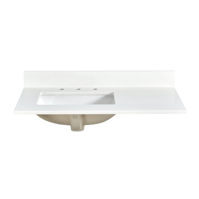 36'' Quartz Single Bathroom Vanity Top with Sink