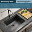 24In X 19In Undermount Single Bowl Stainless Steel Workstation Kitchen Sink