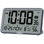 Horloge murale à réglage automatique à piles, horloges de bureau avec température, humidité et date, réveil numérique à grand affichage
