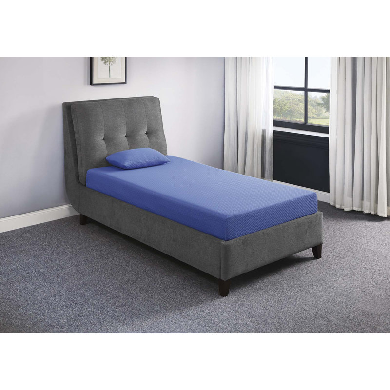 Ensemble de matelas et oreiller en tissu respirant, matelas en mousse viscoélastique infusée de gel dans une boîte