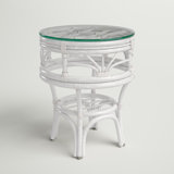Prespa Glass Top End Table