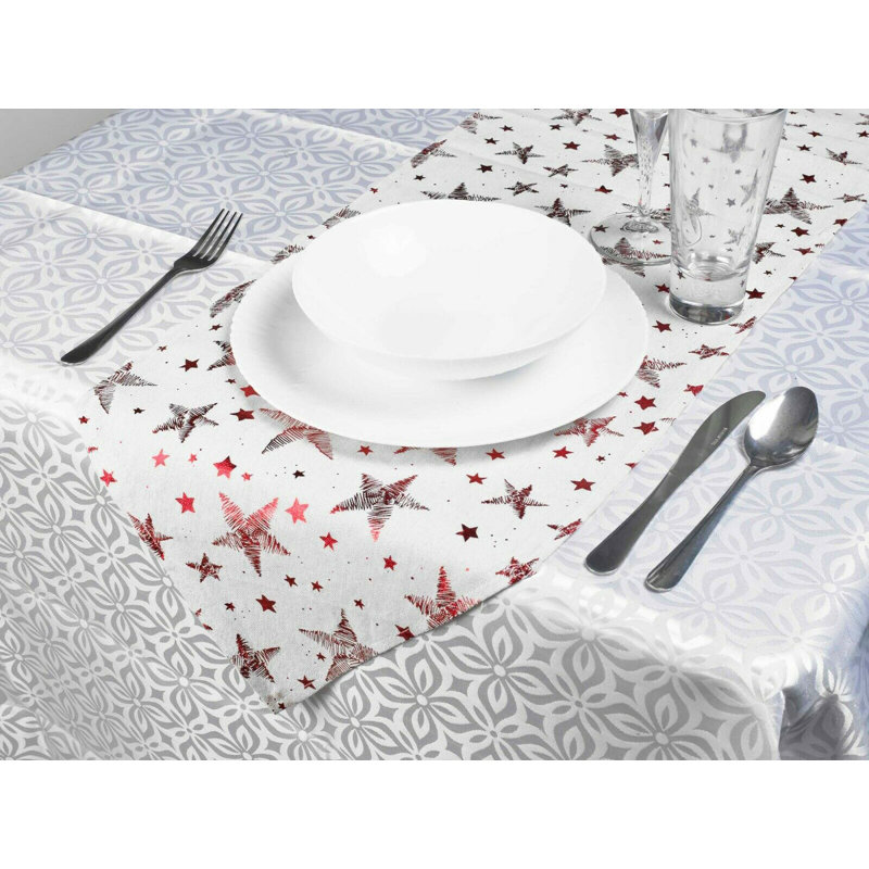 Murchison Dining Linens Table Runner, Pink, 150" x 32"