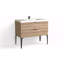 Avila 42" W Freestanding Single Bathroom Vanity with Dean Leg-433720097-433720098-433720125