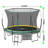 14FT Springfree No Gap Trampoline- Green