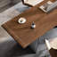 Bureau brun bois de noyer + rectangulaire en bois massif + acier au carbone-716546838