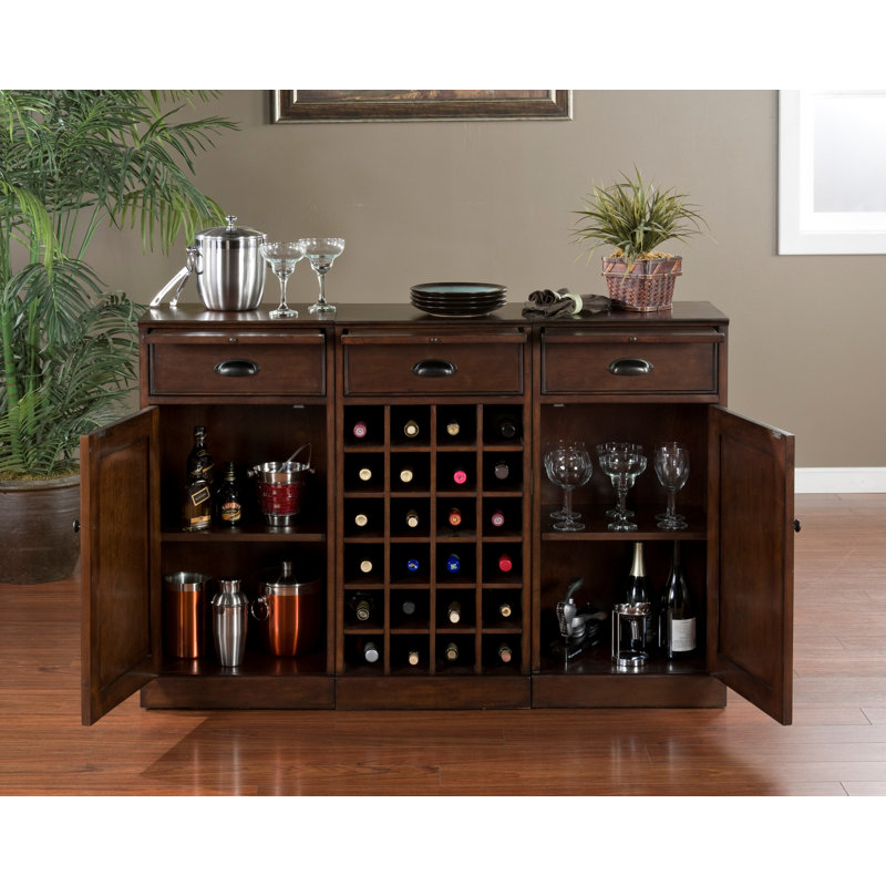 Bar avec rangement pour bouteilles de vin natalia