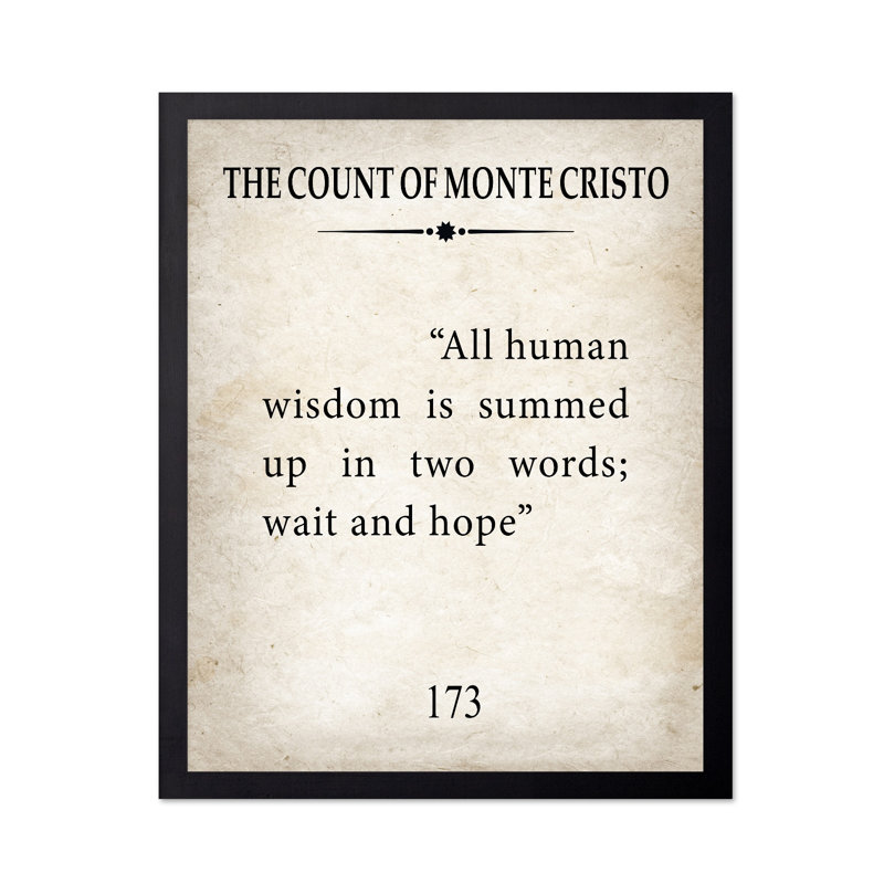 Le comte de Monte Cristo No2, Black Framed, Poster, 12"H x 16"W