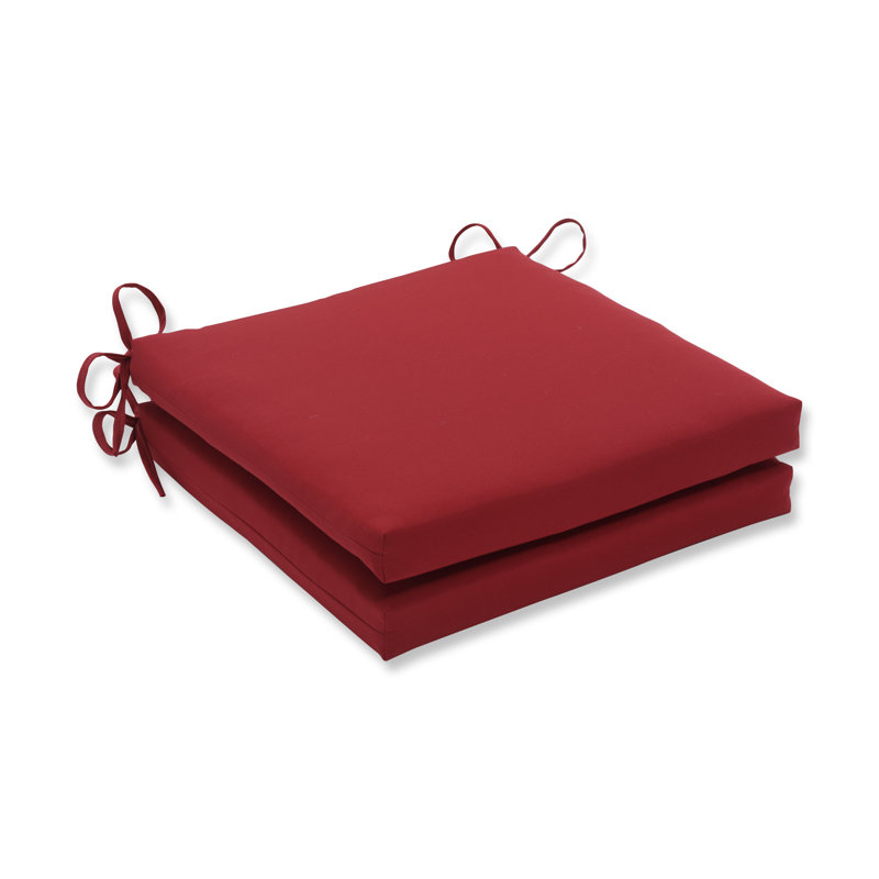 Outdoor 3'' Dining Chair Cushion, Pompeii Red T-Spun Polyester