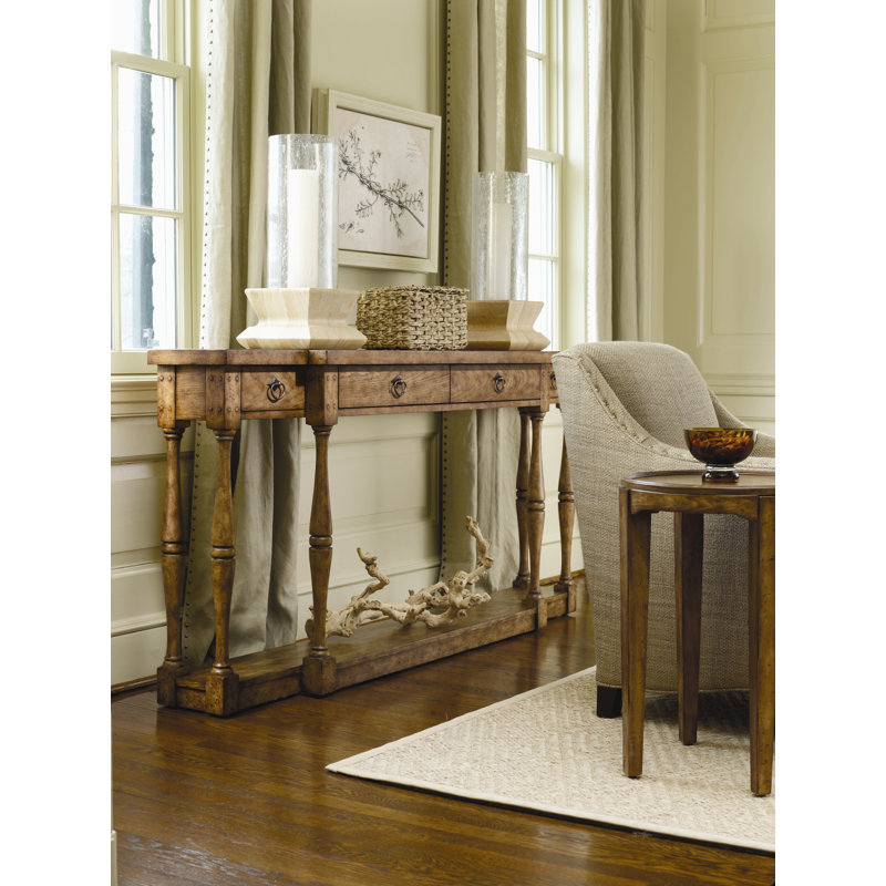 Sanctuary Four-Drawer 72" Thin Console, Light Ash