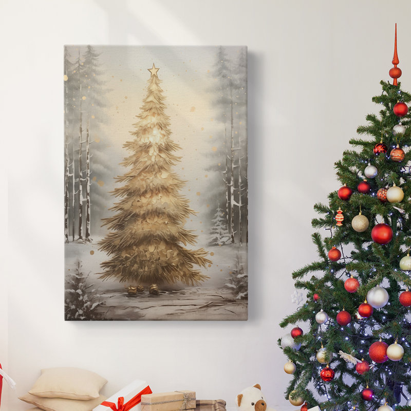 Art des Fêtes de Noël - Toile tendue avec châssis dxcii, H 12 po x l 8 po