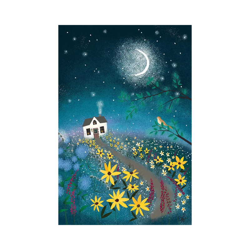 "Nightingale" par Joy Laforme - reproduction d'art sur toile tendue, H 12 po x l 8 po x P 0,75 po