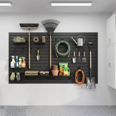 31pcs Slatwall Accessories Set, Heavy Duty Slatwall Hooks And Baskets For Garden Tools