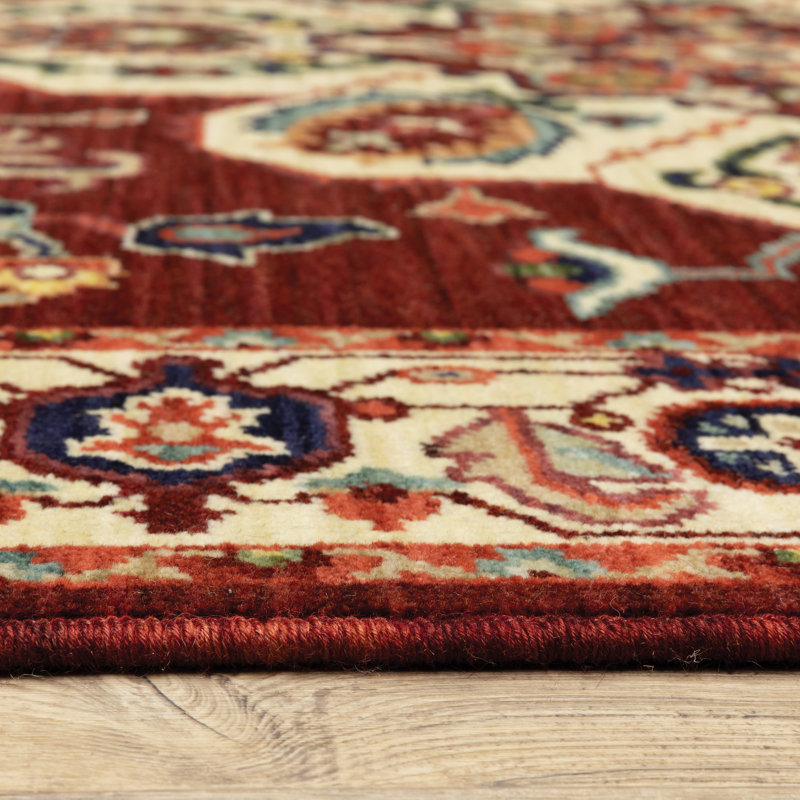 Oaklynn Performance Oriental Indoor Rug, Rectangle 3'3" x 5'