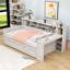 Lit de jour avec couchette, tablettes de rangement et bureau d'étude-617255539-617255549