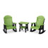 Ensemble de chaises berçantes 3 pièces avec table d'appoint Heritage Adirondack Heritage
