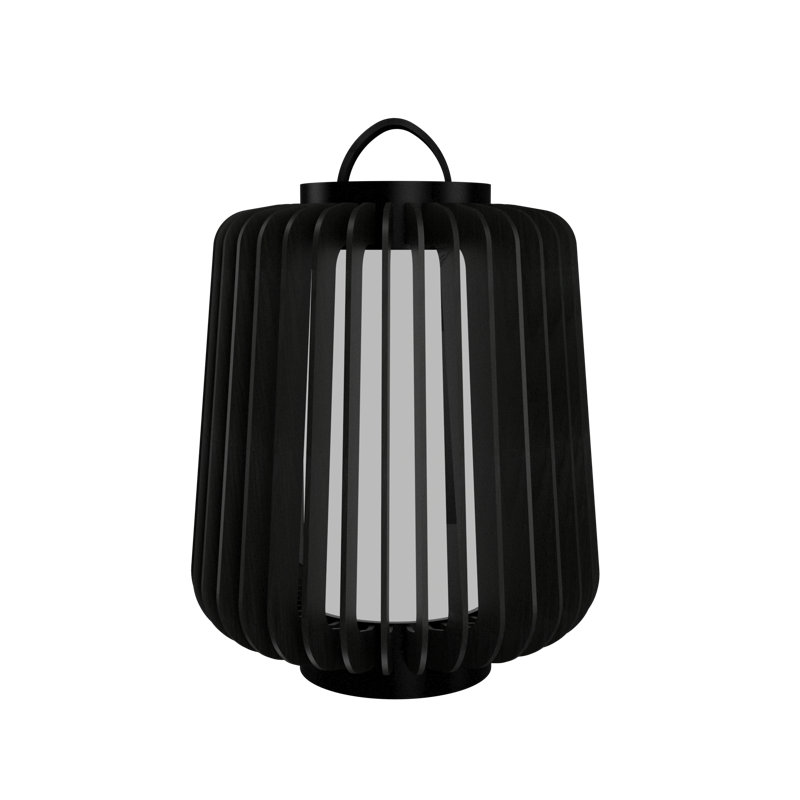 Lampe de table 15,43 "Stecche Di Legno, Gris anthracite