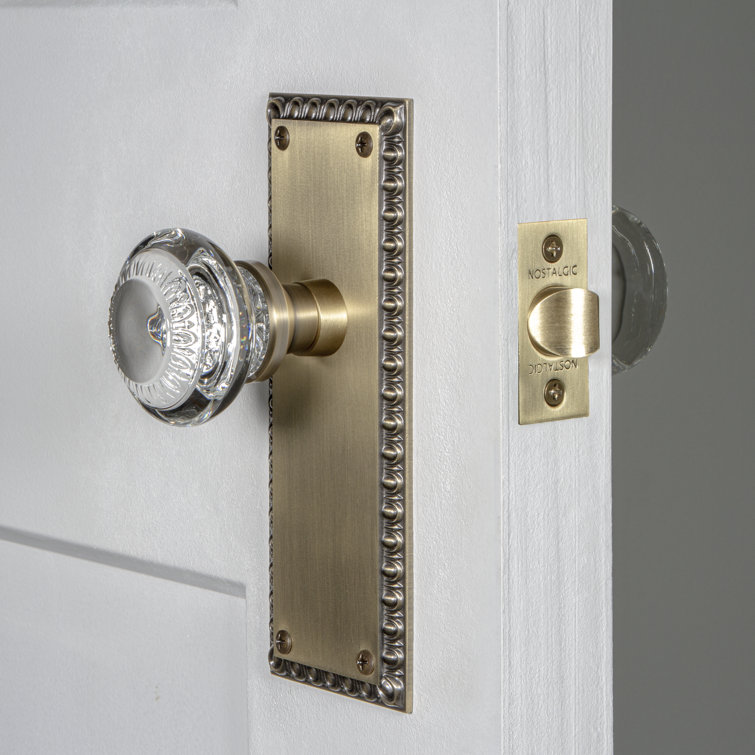 Nostalgic Warehouse Neoclassical Plate Single Dummy with Crystal Neoclassical Knob