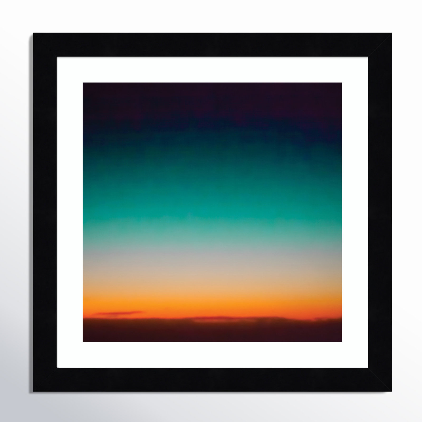Sunrise Flying by Caroline Mint, 12.25" H x 12.25" W x 0.88" D, Black