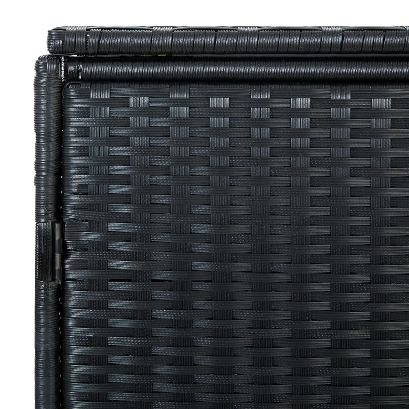 Double Wheelie Bin Shed, Black
