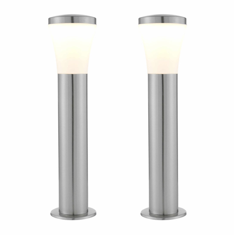 Bhuralal Brushed Stainless Steel Integrated LED Metal Bollard Light
