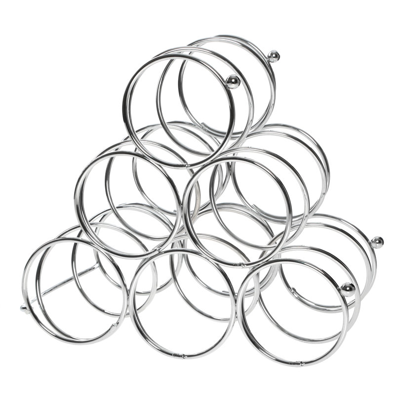 Floor Wine Bottle Rack in Chrome