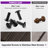 PURPLE LEAF 10' W x 12' D Hardtop Gazebo Canopy with Netting and Curtains for Outdoor Deck Backyard Heavy Duty Sunshade Outside Metal Patio Permanent Pavilion