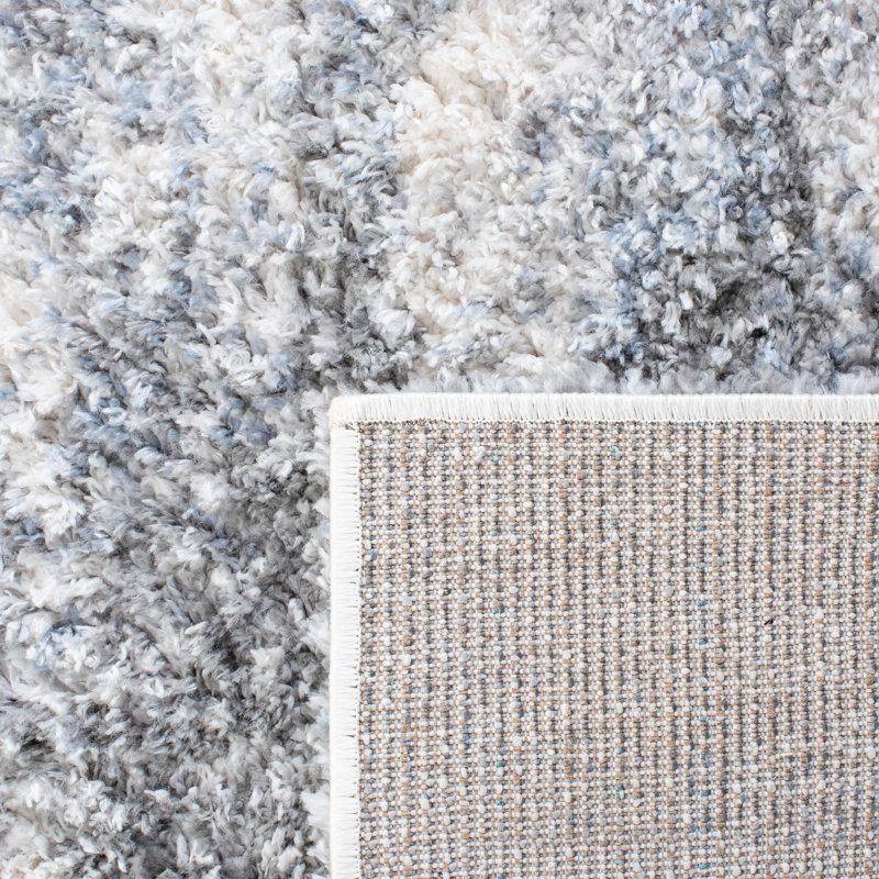 Tapis ivoire / gris / bleu Thiokk, Tapis de couloir 2 pi x 6 pi