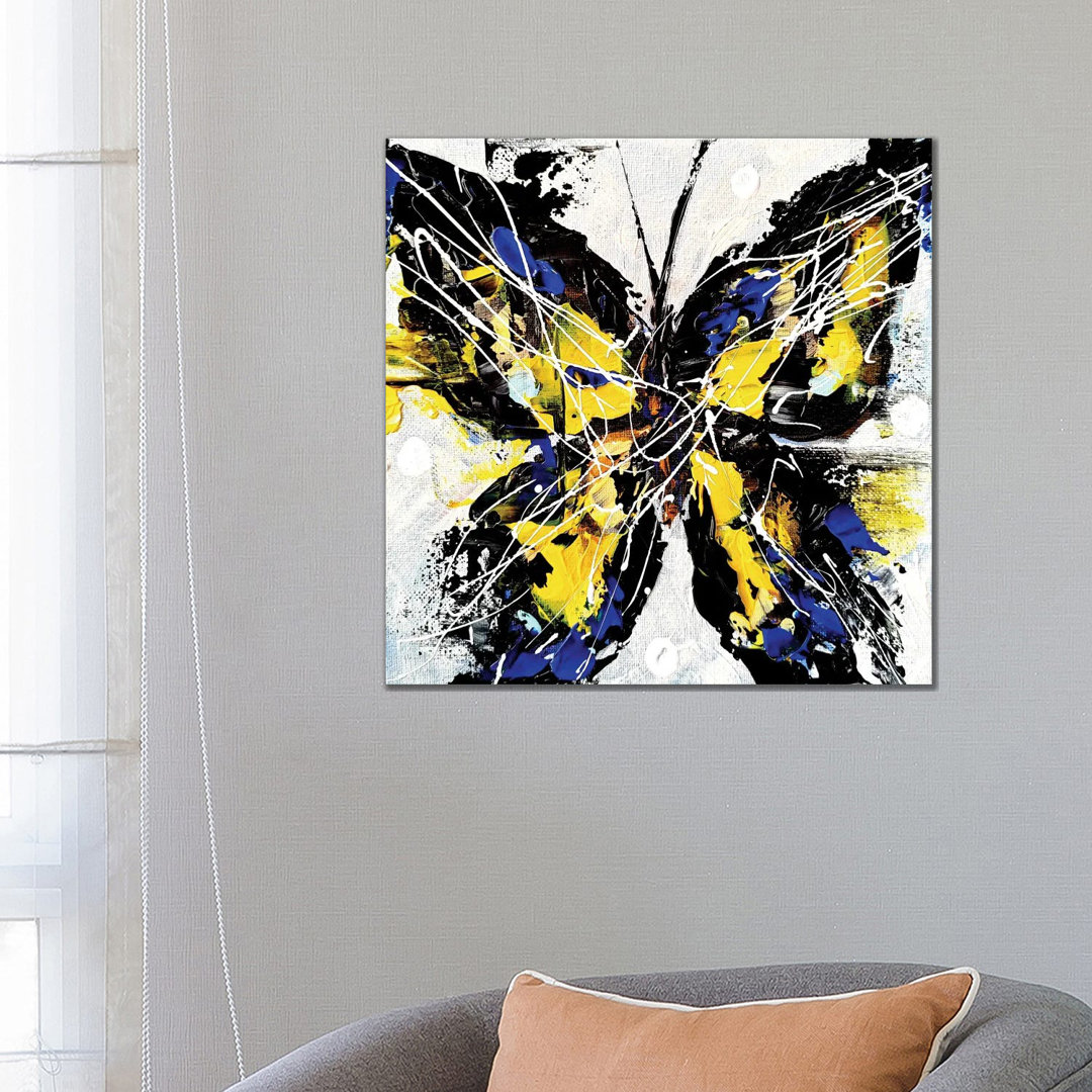 Schmetterling Leben IV von Aliaksandra Tsesarskaya - Ohne Rahmen Galerie-verpackte Leinwand Giclée auf Leinwand