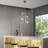 Shilin 4 - Light Brushed Nickel Cluster Pendant