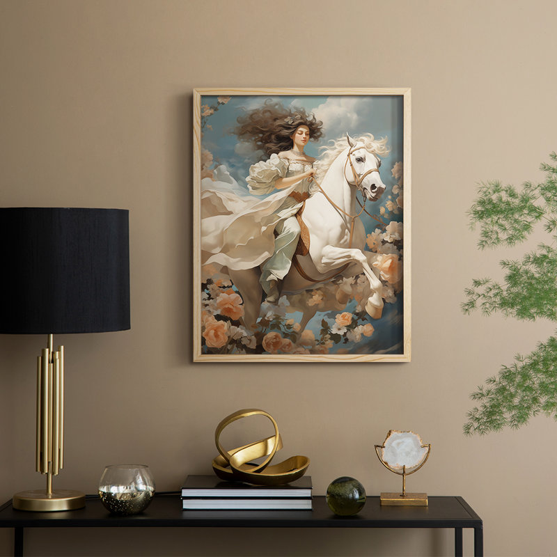 Reproduction encadrée WOMEN Series CMLII - bois massif, Naturel, H 11 po x l 9 po