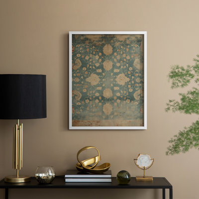 Vintage Abstract Print I Framed Print - Solid Wood