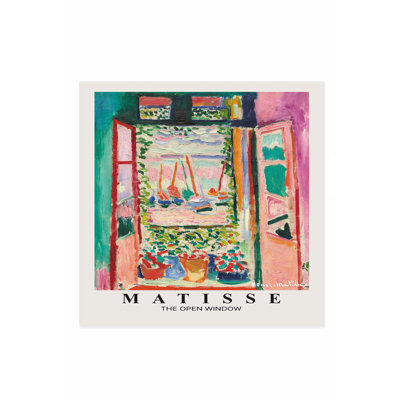 «Architecture and Buildings Henri Matisse The Open Window Bohemian», reproduction d'art non encadrée